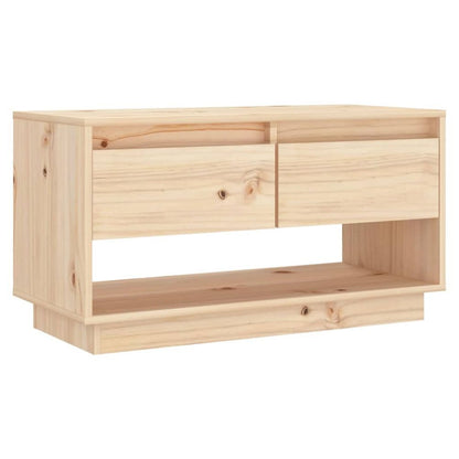 vidaXL TV Cabinet 74x34x40 cm Solid Wood Pine S0671162189