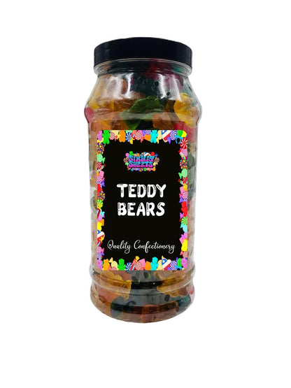 Teddy Bears Shaped Gummy Jelly Retro Sweets Gift Jar