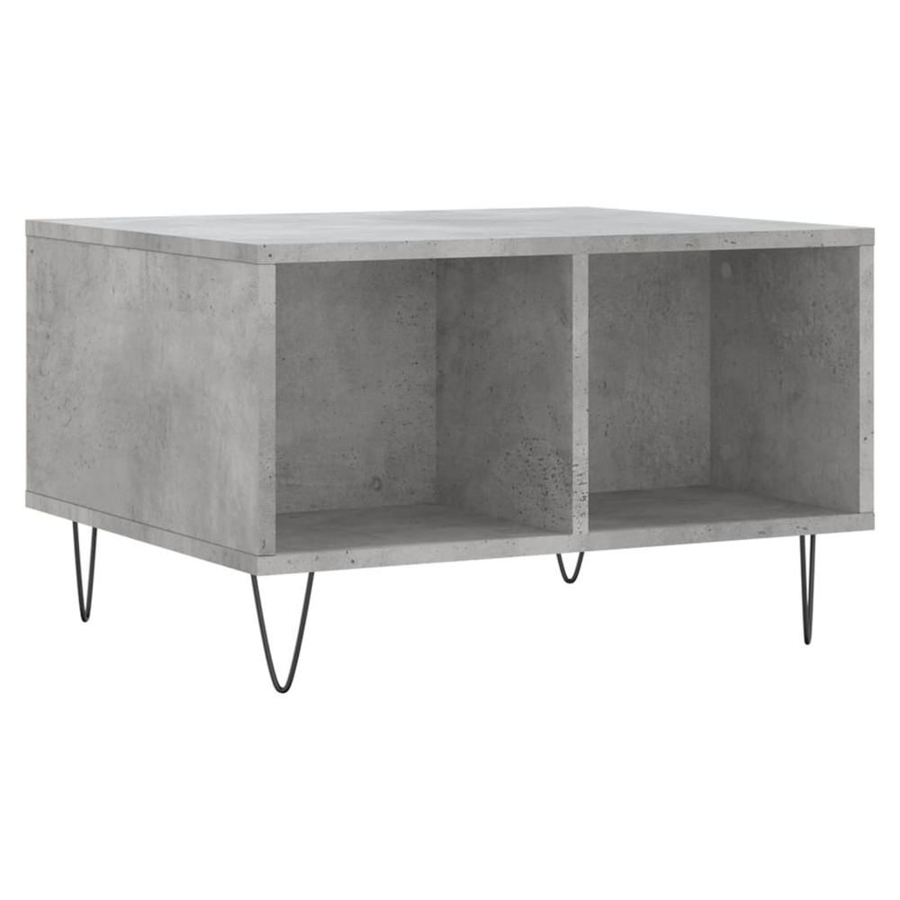 vidaXL Coffee Table Concrete Grey 60x50x36.5 cm Engineered Wood S0671358889