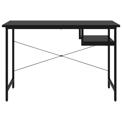 Computer Desk Black and White 105x55x72 cm MDF and Metal V069868810