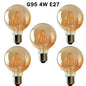 5Pack E27 LED Edison Dimmable Vintage Amber Glass Warm white 2700K Light Bulbs S0671114243