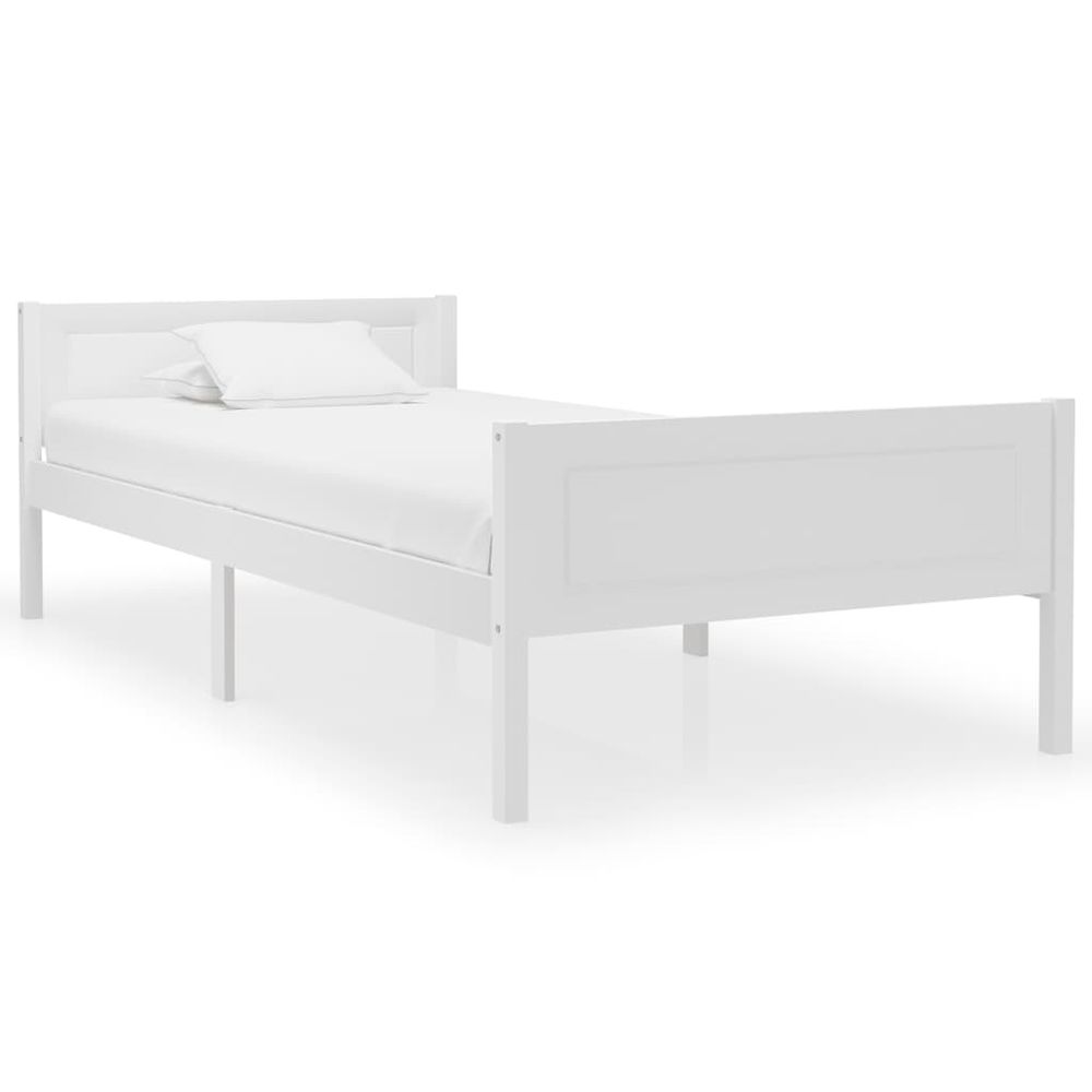 vidaXL Bed Frame Solid Pinewood 90x200 cm V0671190417