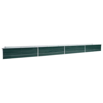 Raised Garden Bed 160x80x77 cm Galvanised Steel Green S069811491