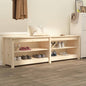 Shoe Bench 160x36.5x50 cm Solid Wood Pine S0671093163