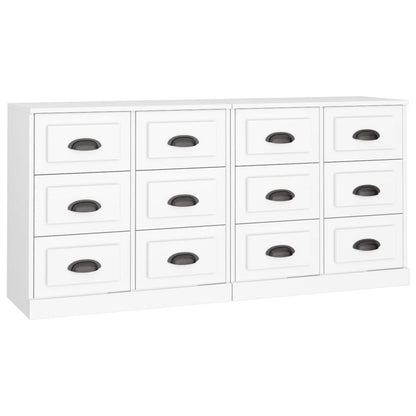 Sideboards 2 pcs White Engineered Wood S0671161241