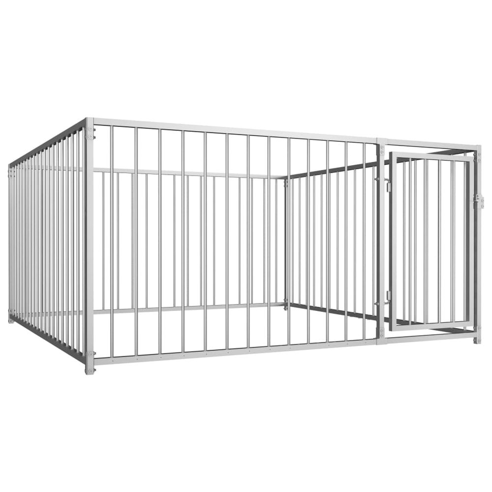 Outdoor Dog Kennel 100x100x100 cm V0671186179