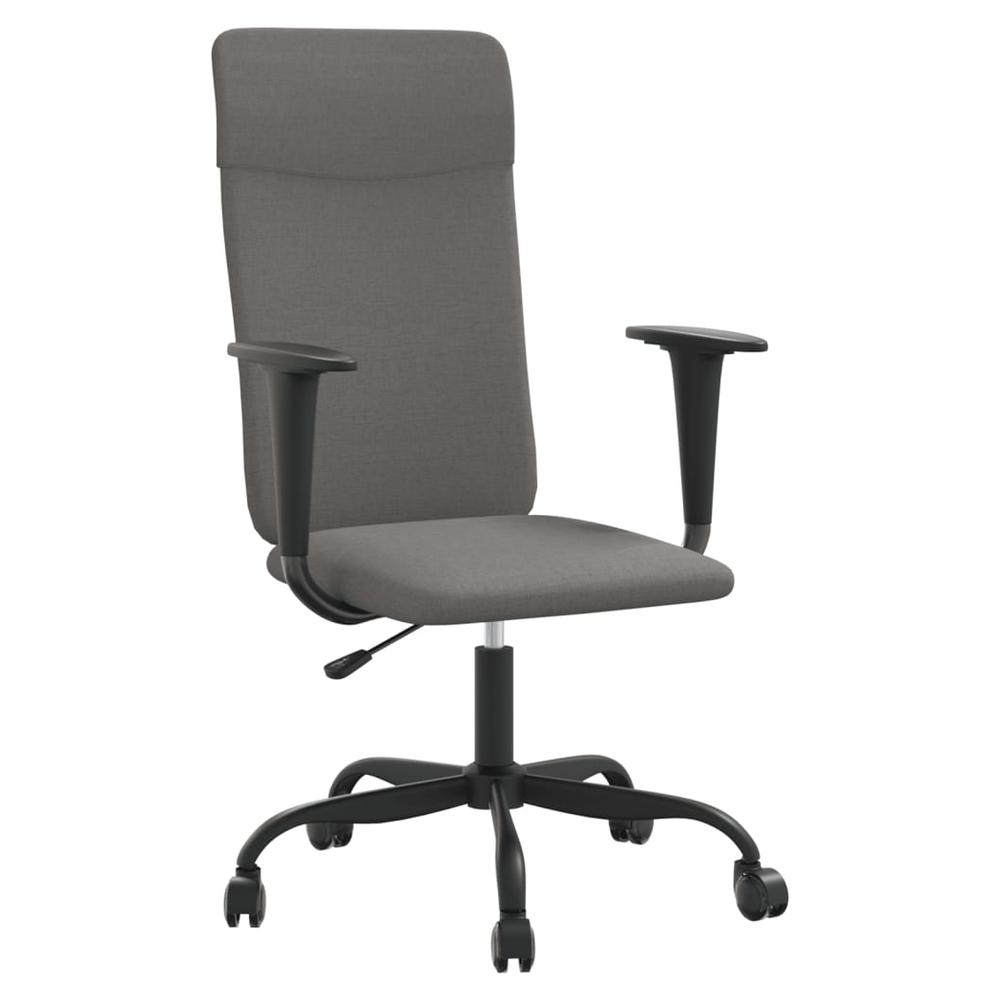 vidaXL Office Chair Dark Grey Fabric S0671359013