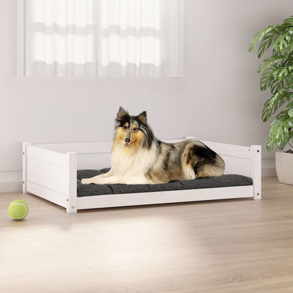 Dog Bed 55.5x45.5x28 cm to 75.5 x 55.5 x 28 cm Solid Pine Wood S0671056696