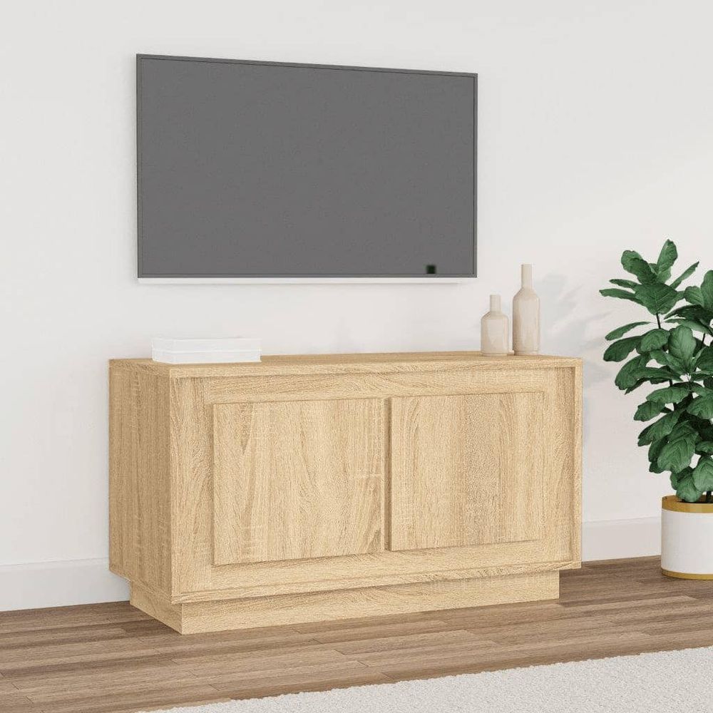 vidaXL TV Cabinet White 80x35x45 cm Engineered Wood S0671161870