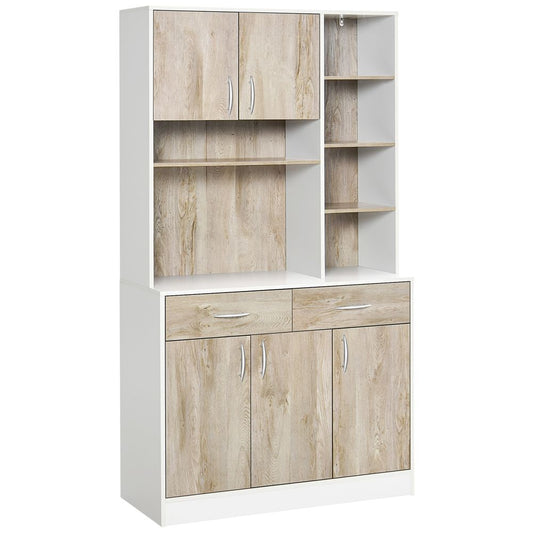 Kitchen Pantry Buffet Server Cabinet Sideboard, Bookcase Drawers 100x39x180cm S0671071479