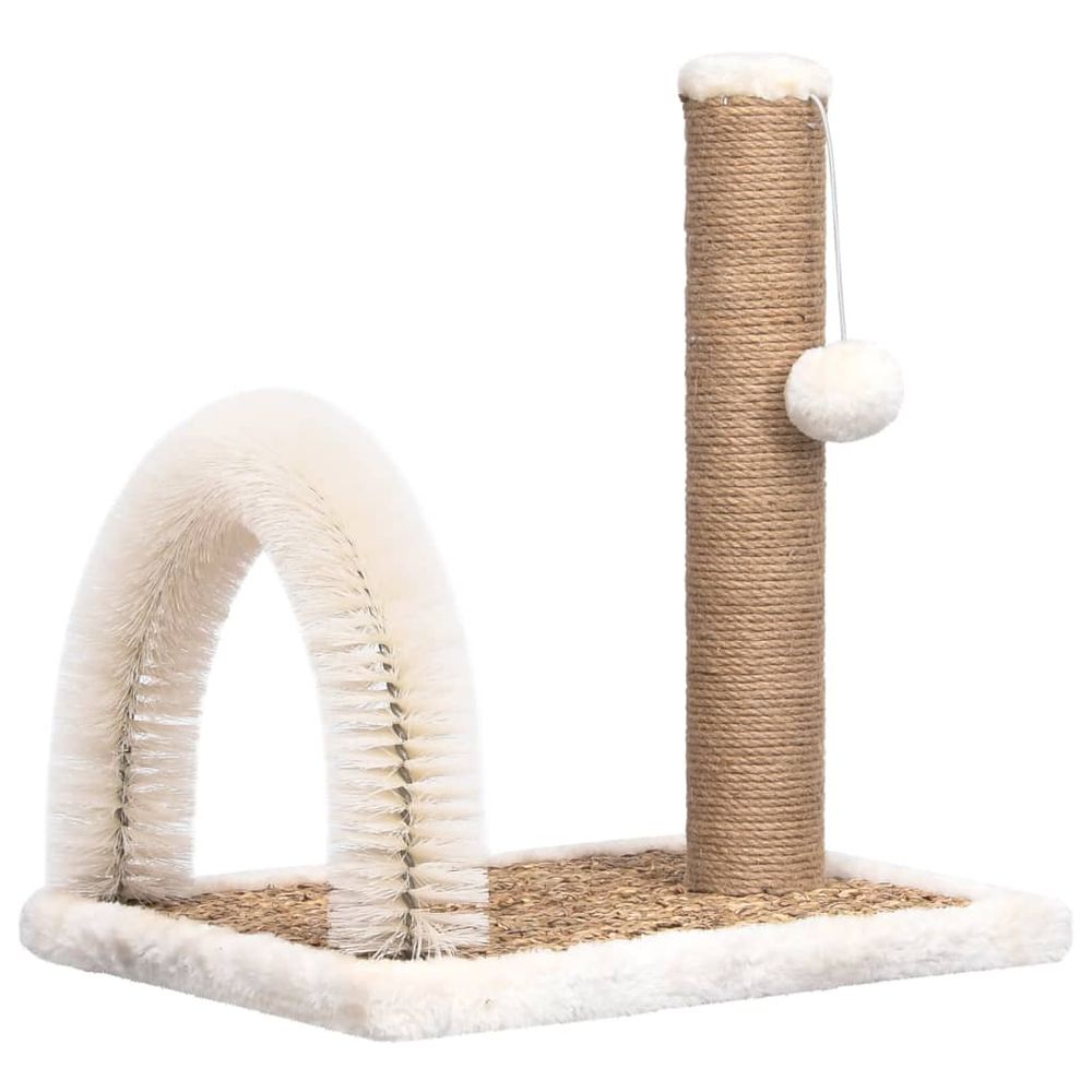 vidaXL Cat Tree with Arch Grooming Brush and Scratch Post S069789626