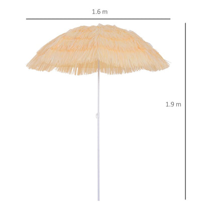 Patio Hawaii Beach Sun Umbrella Sunshade Hawaiian Folding Tilting Parasol V067941995