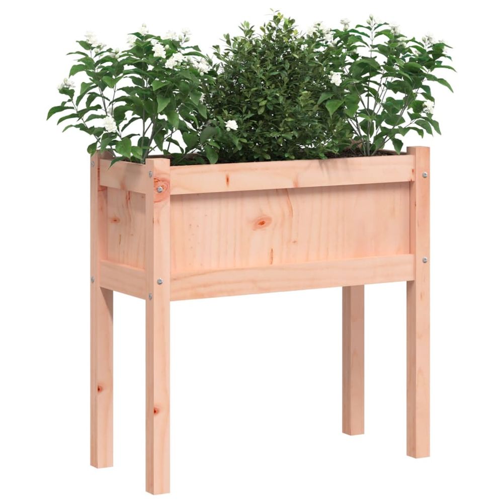 vidaXL Garden Planters 2 pcs with Legs Solid Wood Douglas S0671385989