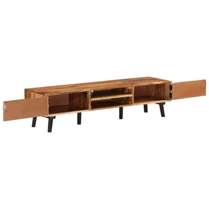 vidaXL TV Cabinet 145x35x35 cm Solid Acacia Wood S0671177425