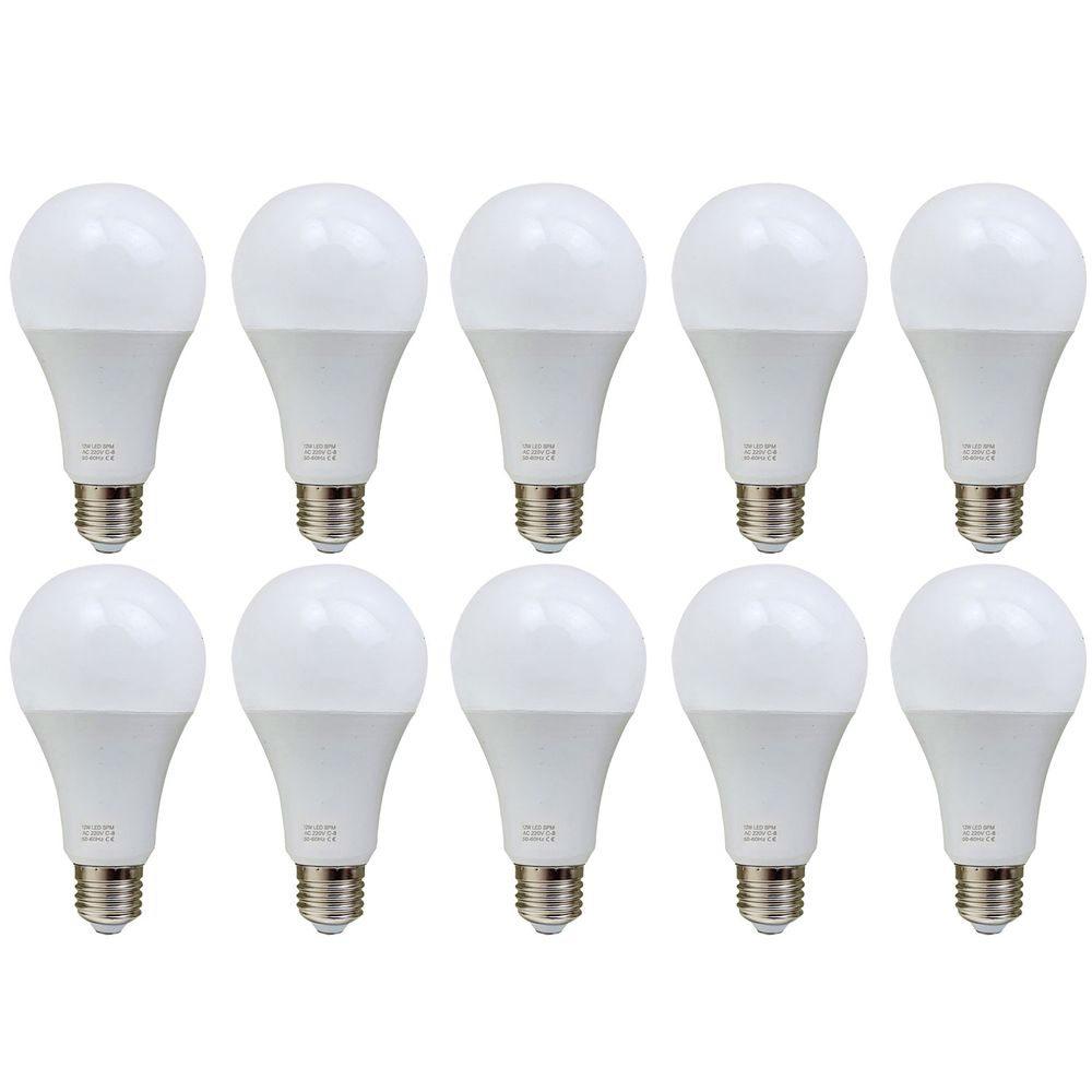 12W E27 Screw LED Light GLS bulbs, Energy Saving Edison Cool White 6000K non dimmable lights V0671114341