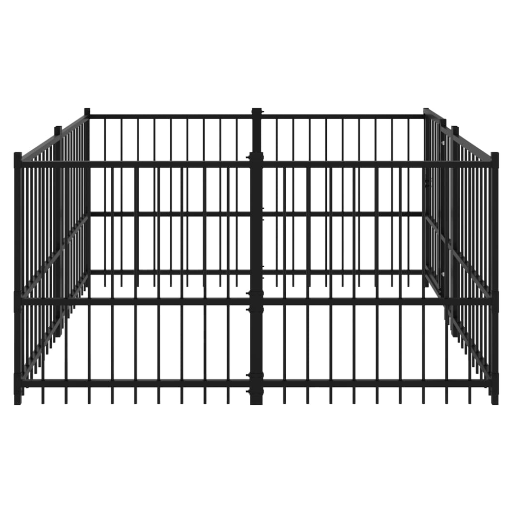 Outdoor Dog Kennel Steel 194 x 193.5 x 100 cm to 976 x 198 x 128 cm V0671100136