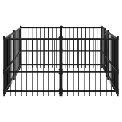 Outdoor Dog Kennel Steel 194 x 193.5 x 100 cm to 976 x 198 x 128 cm V0671100136