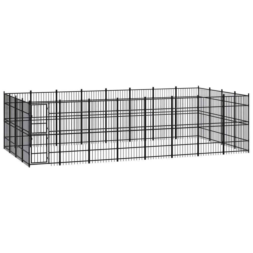 Outdoor Dog Kennel Steel 8.29 m� V067940962