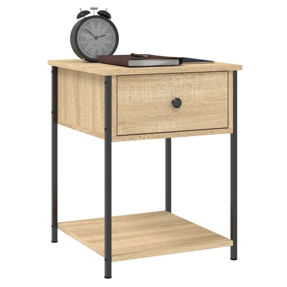 vidaXL Bedside Tables 2 pcs Sonoma Oak 44x45x58 cm Engineered Wood S0671258684