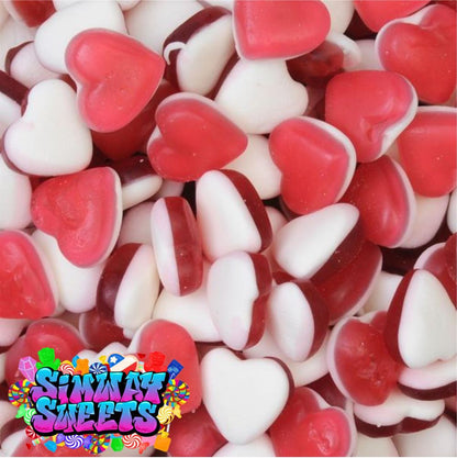 Heart Throbs Foam Gummy Jelly Heart Shaped Sweets Retro Sweets Gift Jar