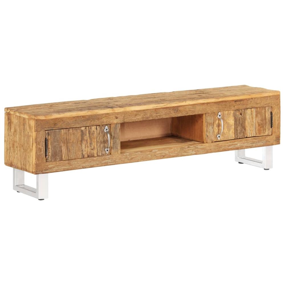 vidaXL TV Stand Solid Reclaimed Wood 140x30x40 cm S0671173642