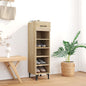 Shoe Cabinet Smoked Oak 30x35x105 cm Engineered Wood S0671058812