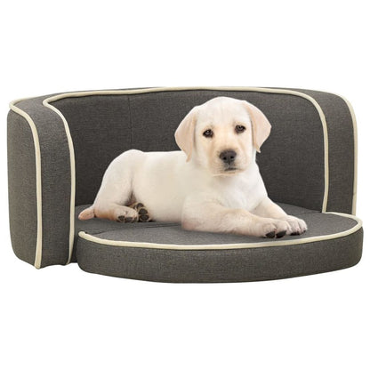 Foldable Dog Sofa 76x71x30 cm Linen Washable Cushion S069789702