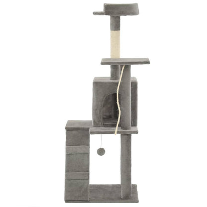 vidaXL Cat Tree with Sisal Scratching Posts 120 cm Grey S069789414