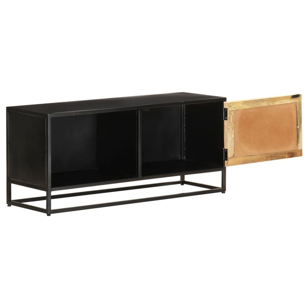 vidaXL TV Cabinet 90x30x40 cm Rough Mango Wood S0671168368