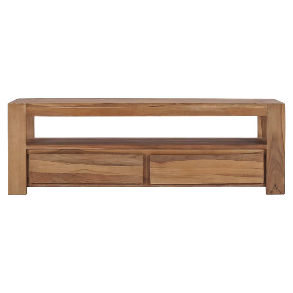 vidaXL TV Cabinet 120x30x40 cm Solid Teak Wood S0671168938