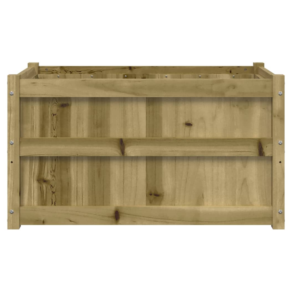 vidaXL Garden Planter 90x50x50 cm Impregnated Wood Pine S0671383047