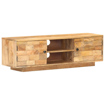 TV Cabinet 116x30x35 cm Solid Mango Wood S0671170131