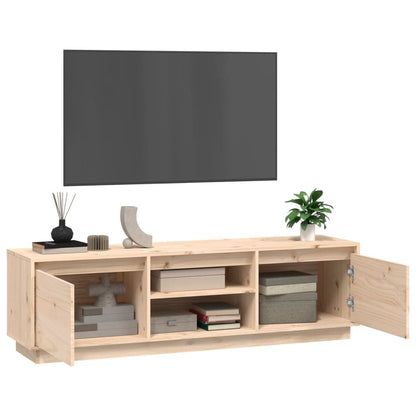 vidaXL TV Cabinet 140x35x40 cm Solid Wood Pine V0671393274