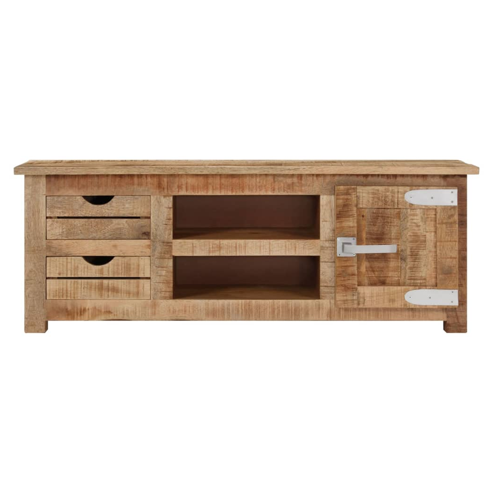 TV Cabinet 110x30x40 cm Rough Mango Wood S0671172281