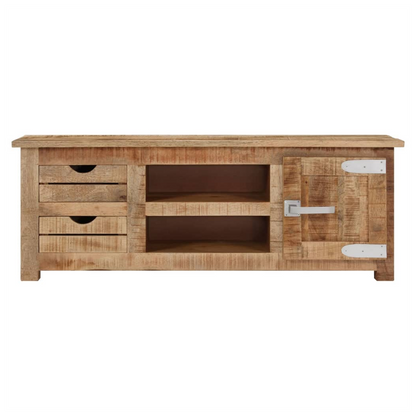 TV Cabinet 110x30x40 cm Rough Mango Wood S0671172281