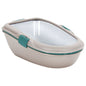 Cat Litter Tray Brown and White 59x39x22 cm PP V0671091770