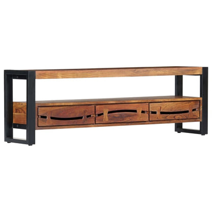 vidaXL TV Cabinet 140x30x45 cm Solid Acacia Wood S0671174134