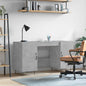 vidaXL Desk Concrete Grey 140x50x75 cm Engineered Wood S0671256746