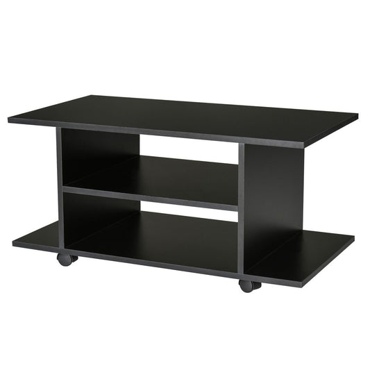 Mobile TV Stand Bookshelves in Black S0671071550