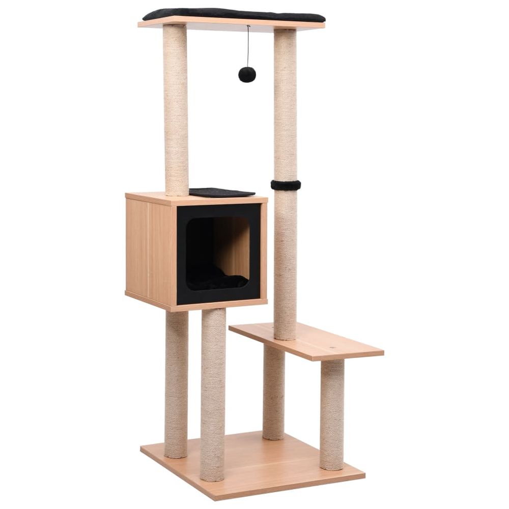 vidaXL Cat Tree with Sisal Scratching Mat 129 cm S069789600