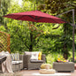 3m Cantilever Aluminium Frame Outdoor Garden Parasol V067942177