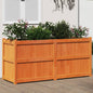 vidaXL Garden Planter Wax Brown 150x50x70 cm Solid Wood Pine S0671394904