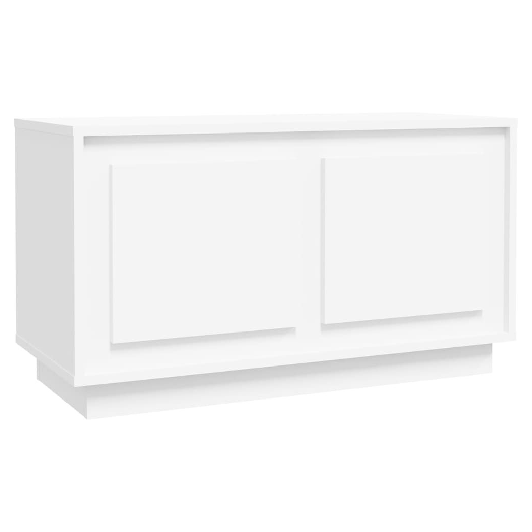 vidaXL TV Cabinet White 80x35x45 cm Engineered Wood S0671162258