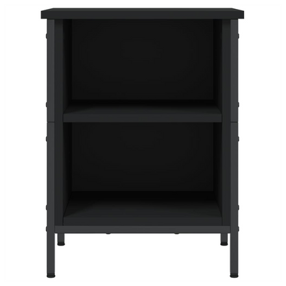 vidaXL Shoe Cabinet Black 38x35x50 cm Engineered Wood S0671260897