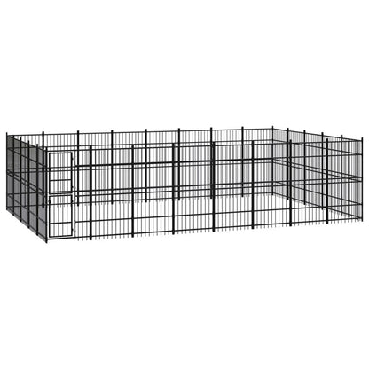 Outdoor Dog Kennel Steel 8.29 m� V067940949