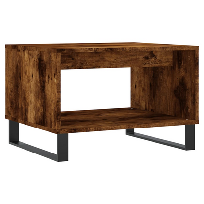 vidaXL Coffee Table Smoked Oak 60x50x40 cm Engineered Wood S0671257004