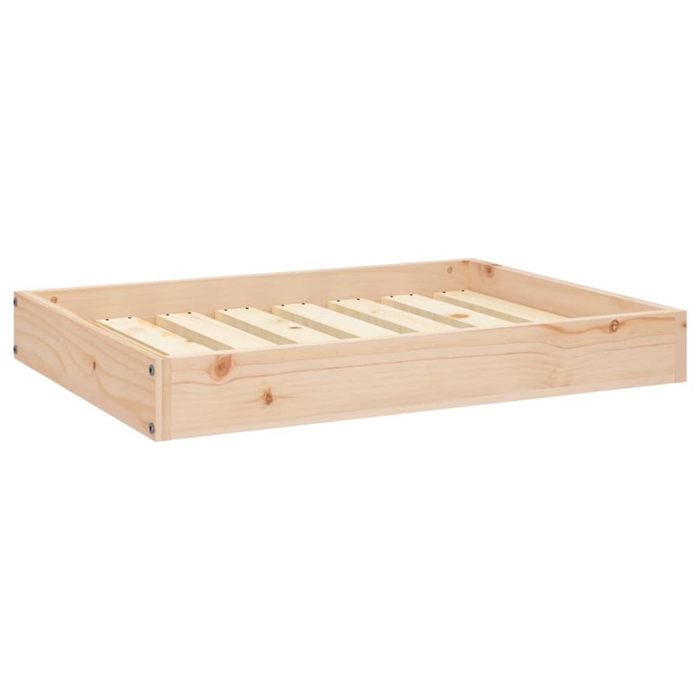 Dog Bed 71.5x54x9 cm Solid Wood Pine V0671052306