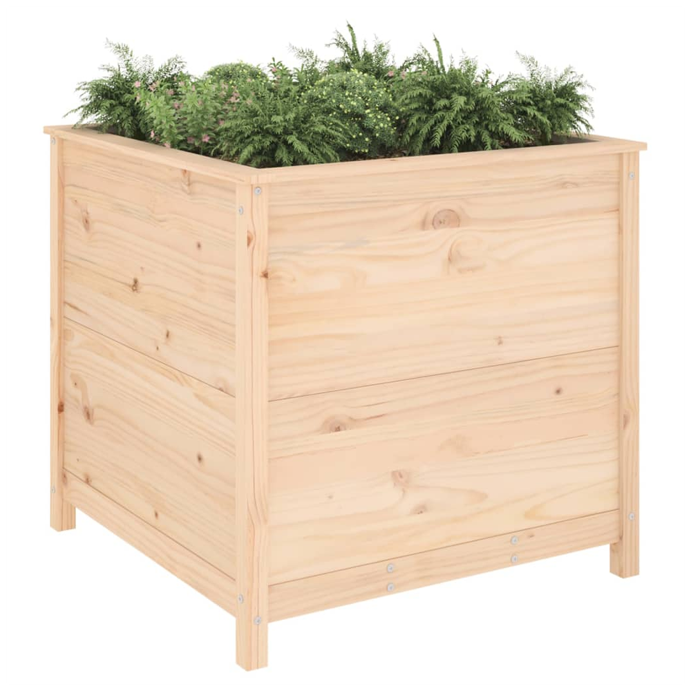 vidaXL Garden Planter 82.5x82.5x78 cm Solid Wood Pine S0671357822