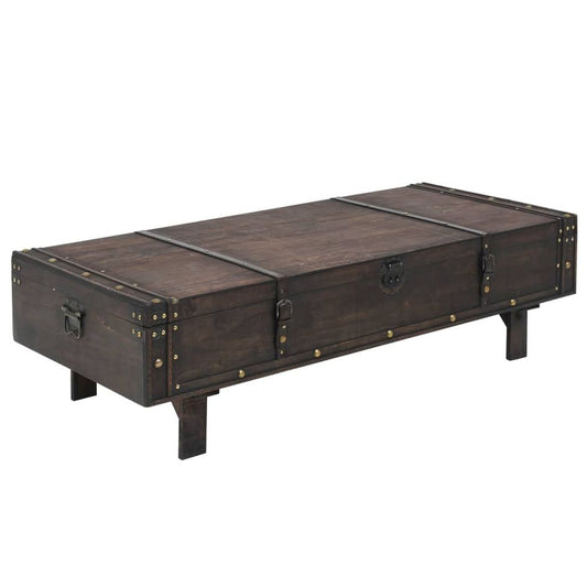 vidaXL Coffee Table Solid Wood Vintage Style 120x55x35 cm S0671167647