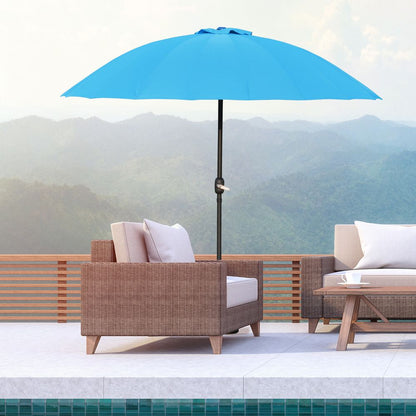 255cm Patio Parasol Umbrella Market Table Parasol 18 Sturdy Ribs V067942497